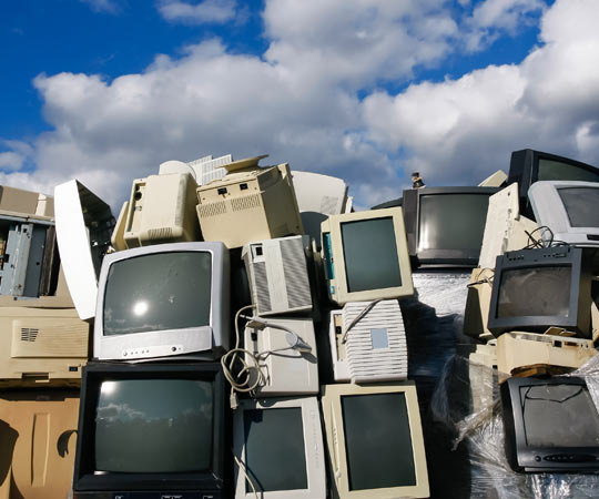 Pile of eWaste